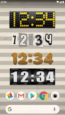 Digital Clock Widget android App screenshot 2
