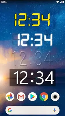 Digital Clock Widget android App screenshot 5